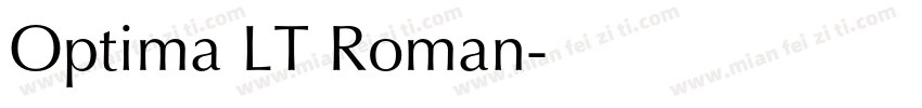 Optima LT Roman字体转换
